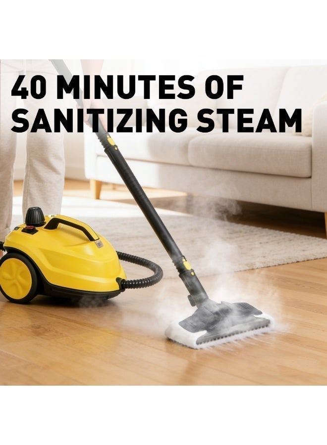 ET-LIFE Steam Cleaner, Multi-Purpose Mop, Chemical-Free Cleaning for floors, cars, tiles, upholstery, kitchen appliances, grout, and more(13-Piece Kit) - Image 2